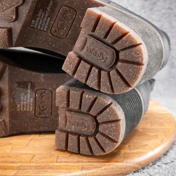 KORKS Elsie Black Faux Leather Booties Block Heel Women’s Size 9.5 MSRP $150 - Picture 6 of 7